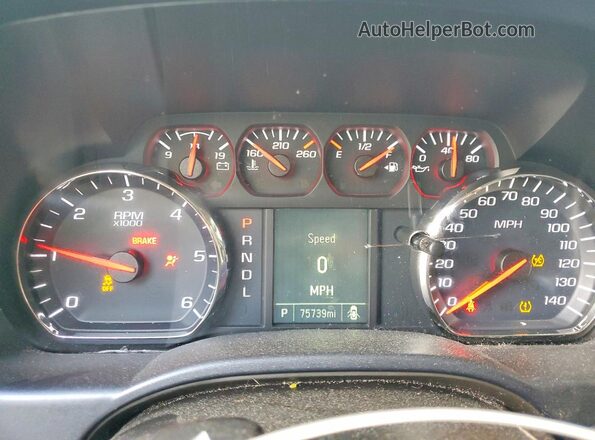 2GTR1LECXK1184041 2019 GMC SIERRA Черный Вид щитка приборов