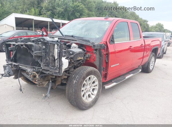2GTV2MEC0K1238304 2019 GMC SIERRA Red Առջևի ձախ երեք քառորդ տեսարան