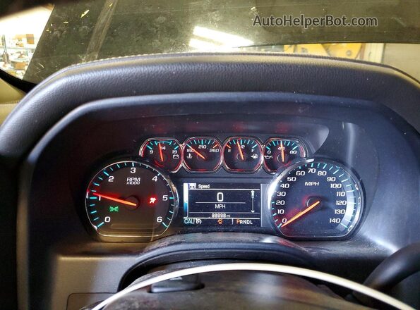 2GTV2MEC3J1111836 2018 GMC SIERRA Черный Вид щитка приборов