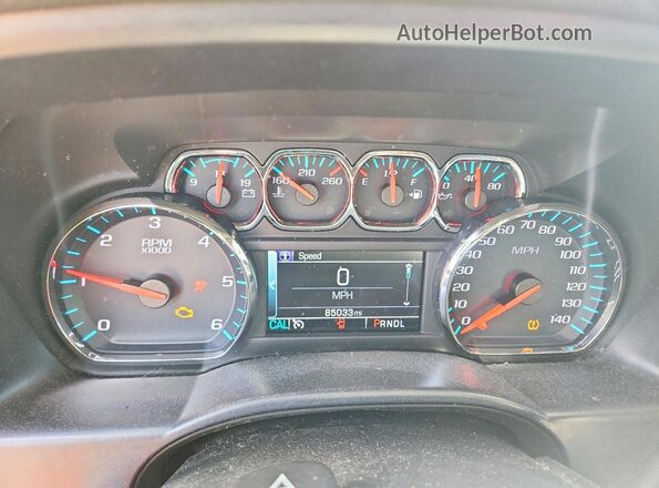 2GTV2MEC5K1187446 2019 GMC SIERRA Black Вид щитка приладів
