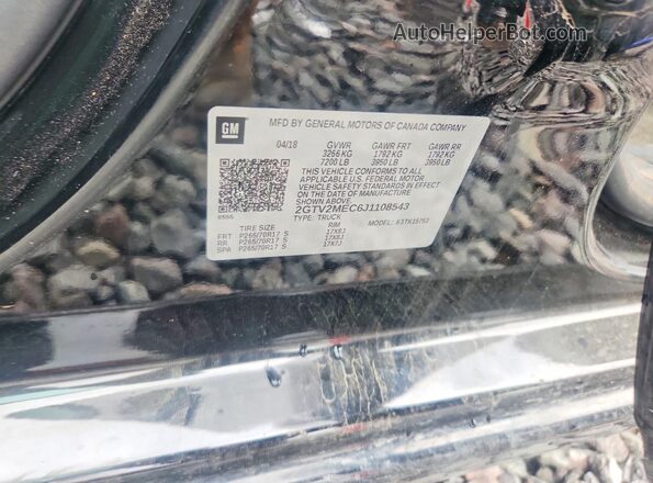2GTV2MEC6J1108543 2018 GMC SIERRA Black ძრავის განყოფილების ხედი