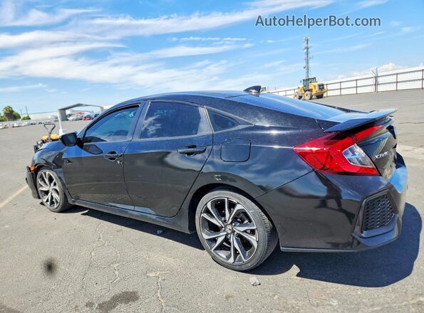2HGFC1E50KH700600 2019 HONDA CIVIC Black Trasero izquierdo