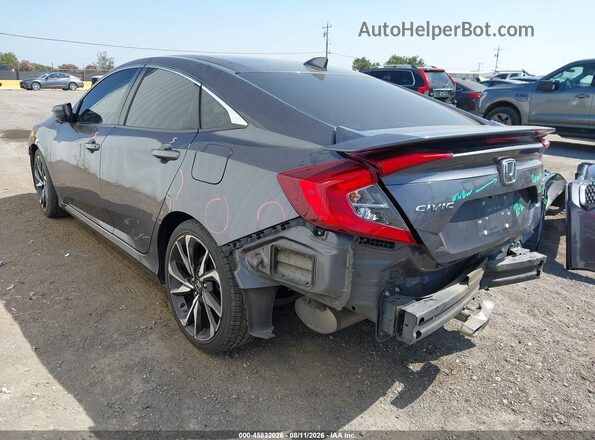 2HGFC1E50KH703917 2019 HONDA CIVIC Gray Tył lewy
