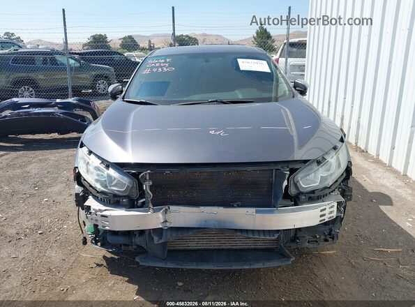 2HGFC1E50KH703917 2019 HONDA CIVIC Gray Widok z przodu