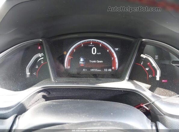 2HGFC1E50KH703917 2019 HONDA CIVIC Gray Widok tylnych siedzeń