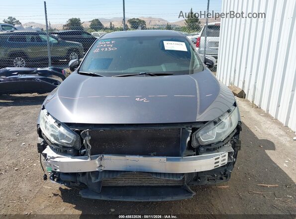 2HGFC1E50KH703917 2019 HONDA CIVIC Gray Widok wnętrza z tyłu