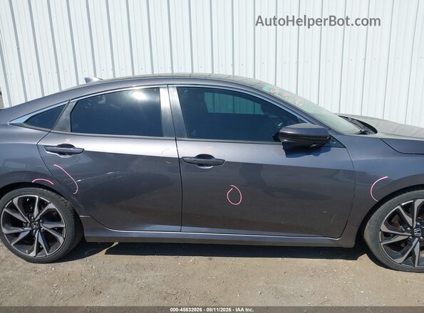 2HGFC1E50KH703917 2019 HONDA CIVIC Gray Widok wnętrza 360 stopni