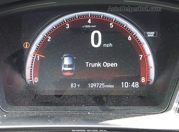 2HGFC1E50KH703917 2019 HONDA CIVIC Gray 