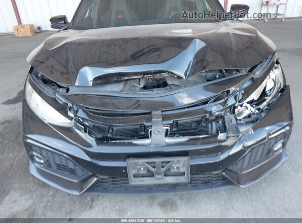 2HGFC1E52JH706025 2018 HONDA CIVIC Black წინა ხედი