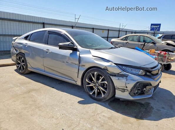 2HGFC1E53HH704195 2017 HONDA CIVIC Silver Przód prawy