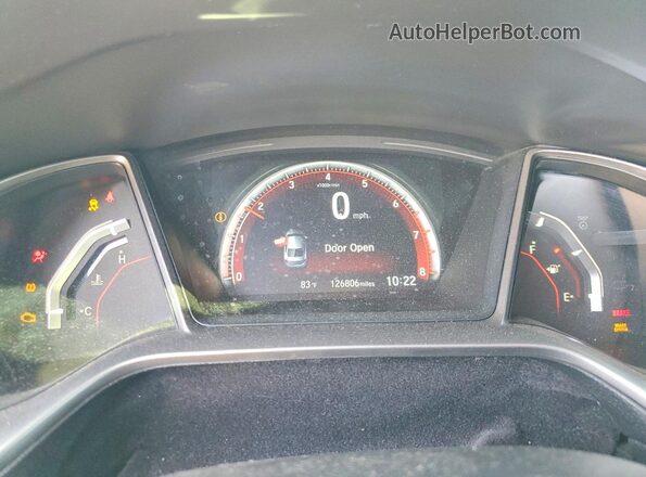 2HGFC1E53HH704195 2017 HONDA CIVIC Silver Widok zestawu wskaźników