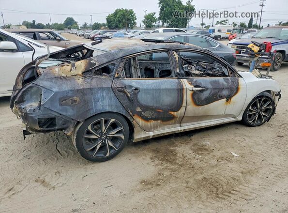 2HGFC1E53KH700199 2019 HONDA CIVIC Белый Задняя правая четверть