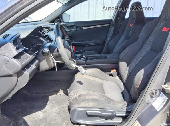 2HGFC1E53KH707038 2019 HONDA CIVIC Gray Widok wnętrza z przodu