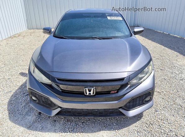 2HGFC1E53KH707038 2019 HONDA CIVIC Gray Widok z przodu