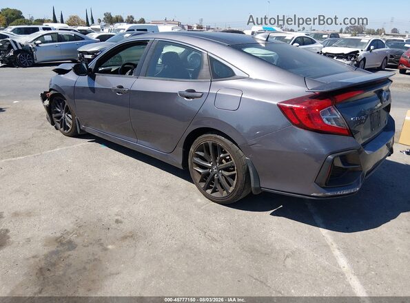 2HGFC1E53LH706571 2020 HONDA CIVIC Gray Tył lewy
