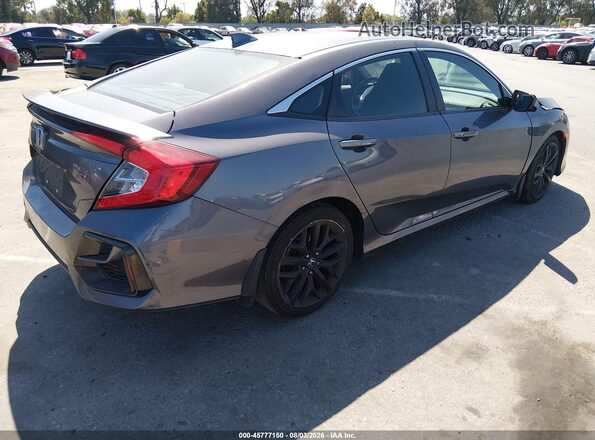 2HGFC1E53LH706571 2020 HONDA CIVIC Gray Tył prawy