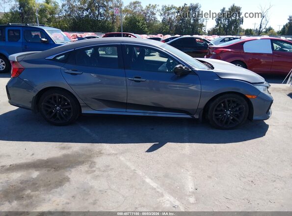 2HGFC1E53LH706571 2020 HONDA CIVIC Gray Widok wnętrza 360 stopni