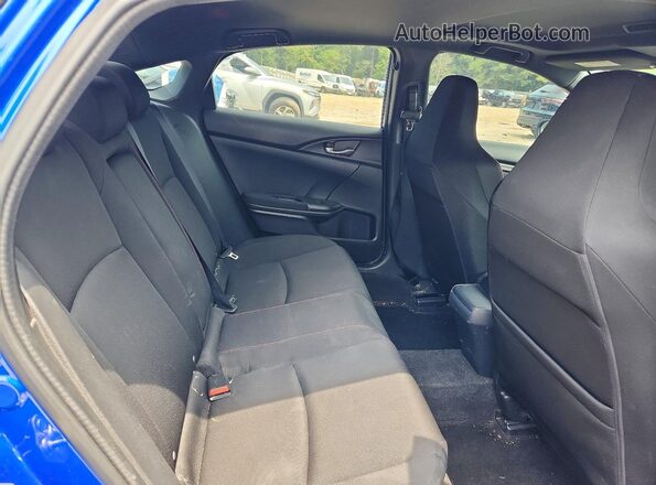 2HGFC1E54HH701726 2017 HONDA CIVIC Blue Widok tylnych siedzeń
