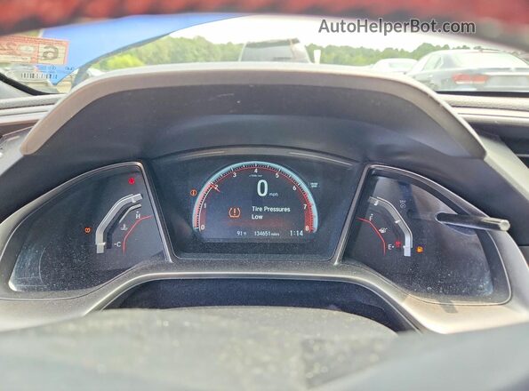2HGFC1E54HH701726 2017 HONDA CIVIC Blue Widok zestawu wskaźników