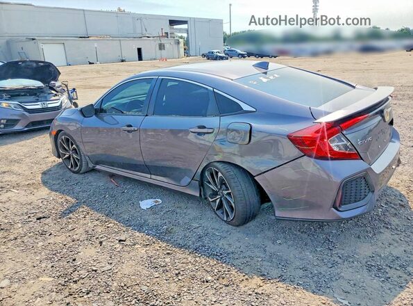 2HGFC1E54KH701376 2019 HONDA CIVIC Gray Задня ліва чверть
