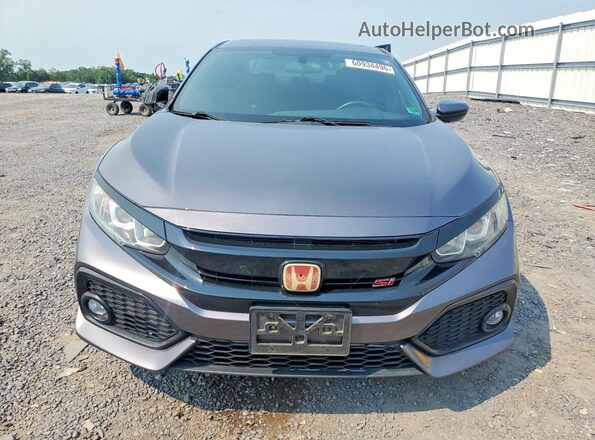 2HGFC1E54KH701376 2019 HONDA CIVIC Gray Вид спереду