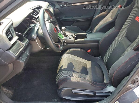 2HGFC1E54KH701376 2019 HONDA CIVIC Gray Вид салону спереду