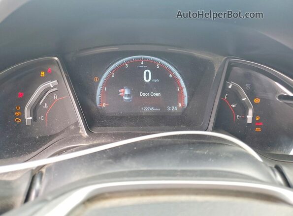 2HGFC1E55HH705607 2017 HONDA CIVIC White Widok zestawu wskaźników
