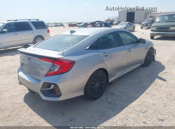 2HGFC1E55LH706510 2020 HONDA CIVIC Silver Trasero derecho