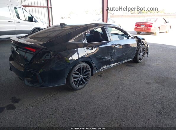 2HGFC1E55LH706913 2020 HONDA CIVIC Black Rear right