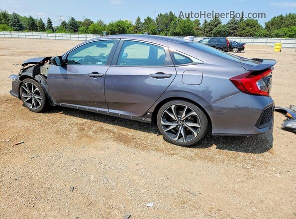 2HGFC1E57KH703400 2019 HONDA CIVIC Серый Задняя левая четверть