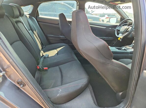 2HGFC1E57KH703400 2019 HONDA CIVIC Серый Вид задних сидений