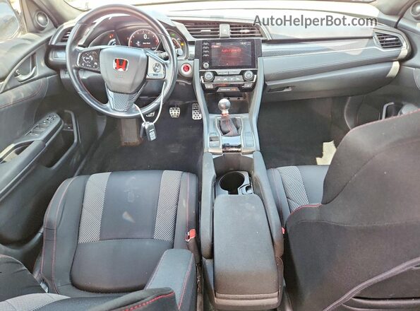 2HGFC1E57KH705843 2019 HONDA CIVIC Black წინა პანელის ხედი