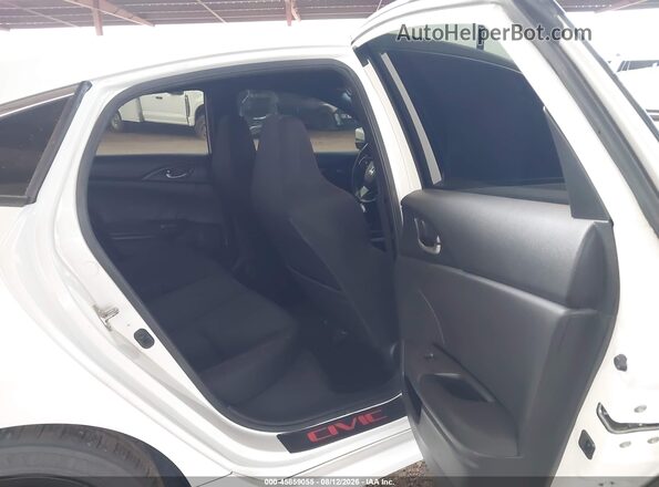 2HGFC1E58KH705883 2019 HONDA CIVIC White VIN კოდის სტიკერის ხედი