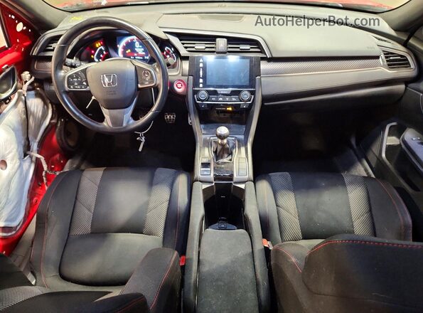 2HGFC1E59HH703245 2017 HONDA CIVIC Red წინა პანელის ხედი
