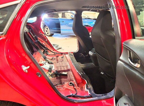 2HGFC1E59HH703245 2017 HONDA CIVIC Red უკანა სავარძლების ხედი