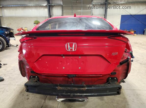 2HGFC1E59HH703245 2017 HONDA CIVIC Red უკანა ხედი