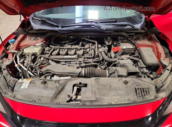 2HGFC1E59HH703245 2017 HONDA CIVIC Red უკანა სალონის ხედი