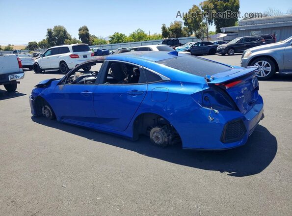 2HGFC1E5XHH706929 2017 HONDA CIVIC Blue Rear left