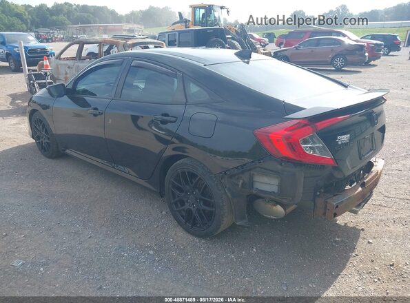 2HGFC1E5XJH705253 2018 HONDA CIVIC Black Rear left