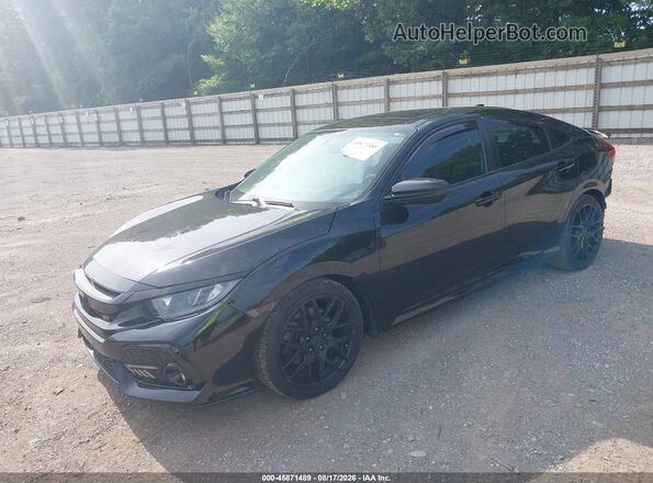 2HGFC1E5XJH705253 2018 HONDA CIVIC Black Front left