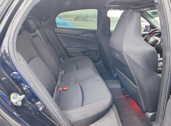 2HGFC1E5XJH708508 2018 HONDA CIVIC Black Widok tylnych siedzeń