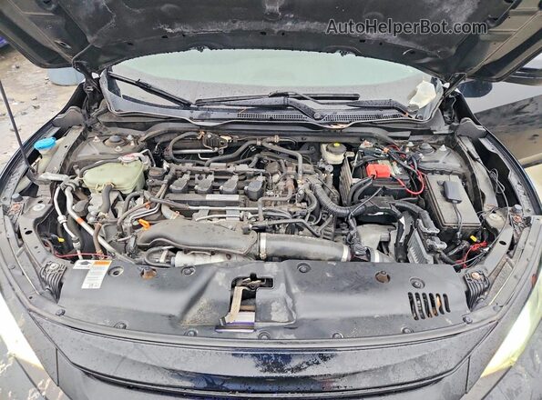 2HGFC1E5XJH708508 2018 HONDA CIVIC Black Widok wnętrza z tyłu