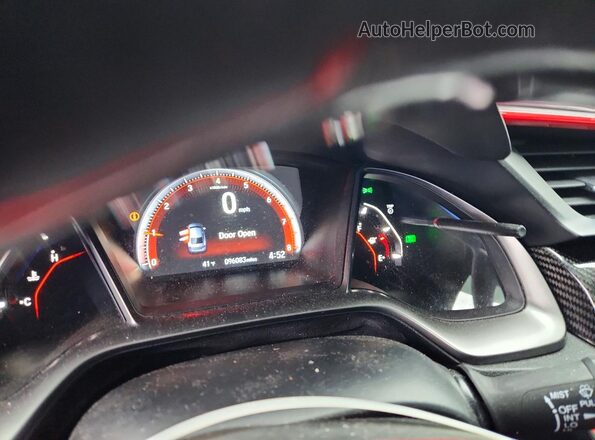 2HGFC1E5XJH708508 2018 HONDA CIVIC Black Widok zestawu wskaźników