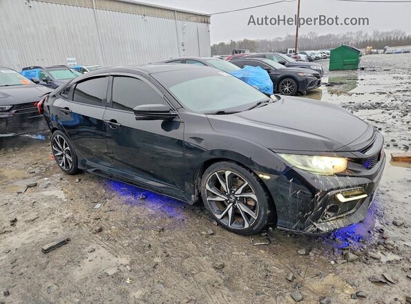 2HGFC1E5XJH708508 2018 HONDA CIVIC Black Przód prawy