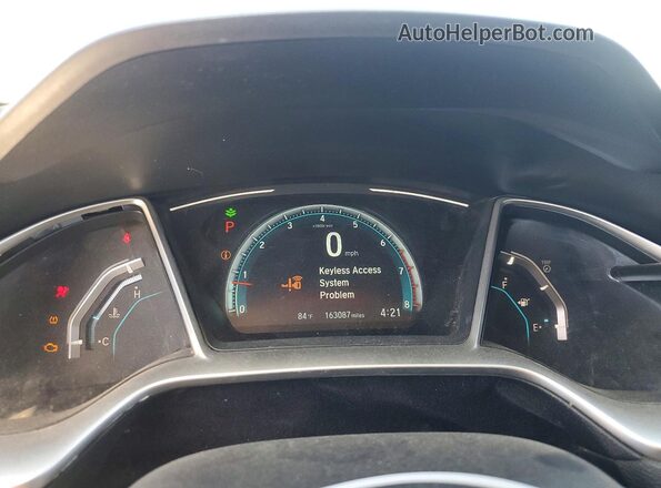 2HGFC1F30HH643868 2017 HONDA CIVIC White Սարքավորումների վահանակի տեսք