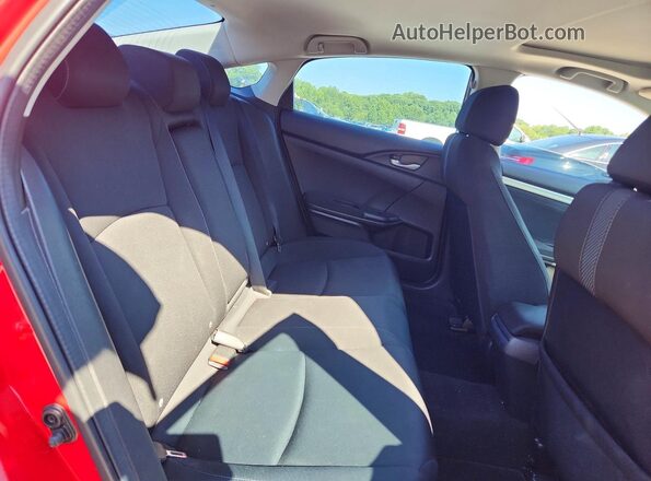 2HGFC1F31GH640184 2016 HONDA CIVIC Red Rear seats view