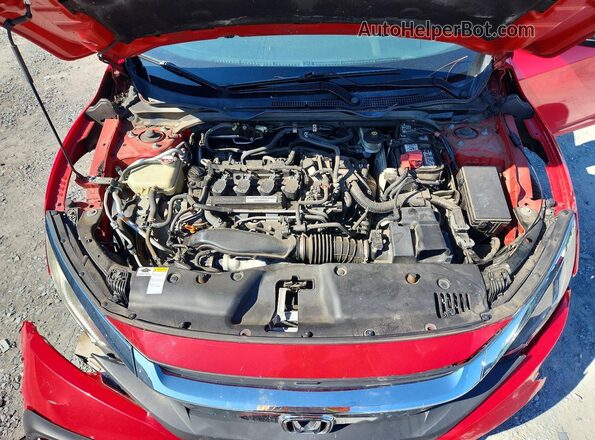2HGFC1F31GH640184 2016 HONDA CIVIC Red Rear interior view