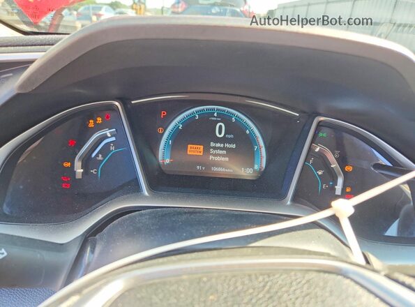 2HGFC1F31GH640184 2016 HONDA CIVIC Red Instrument cluster view