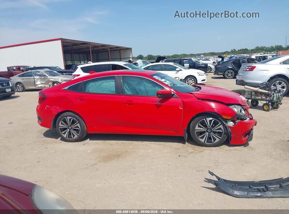 2HGFC1F31GH652710 2016 HONDA CIVIC Red Widok wnętrza z tyłu