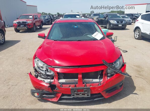 2HGFC1F31GH652710 2016 HONDA CIVIC Red Widok zestawu wskaźników